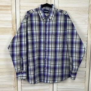 Wrangler Purple Plaid Snap-front Western Shirt XXL